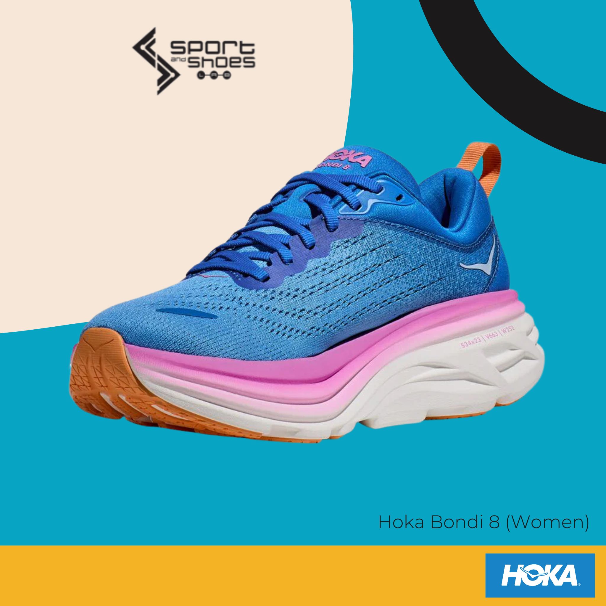 Hoka Bondi8 WIDE (W) (1127954-CSAA)